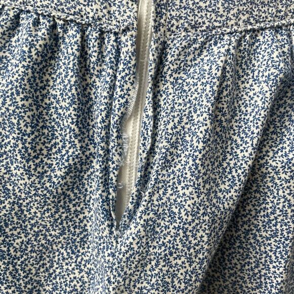 Vintage 80s Sweetheart Midi Fit Flare Romantic Feminine Dress Blue White Lace S - Picture 8 of 10